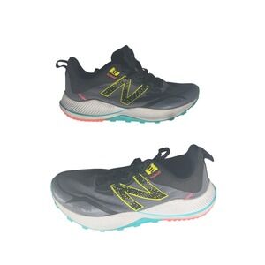 New Balance WTNTRLC4 Trail Running Shoes Women's Size 8 Gray Yellow Teal
